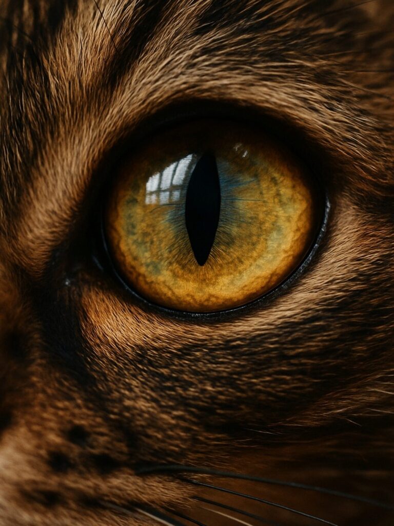 Extreme,Close,Up,Of,Cat,Eye