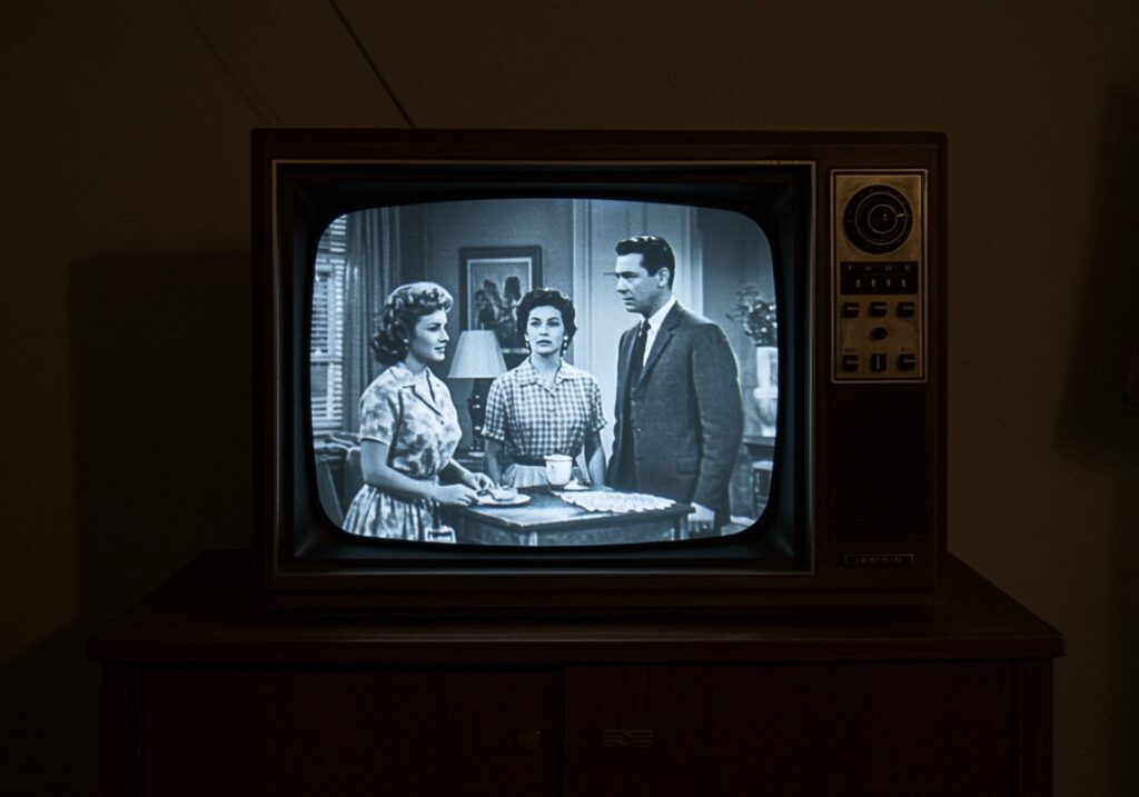 Old,Tv,Show,On,4:3,Screen