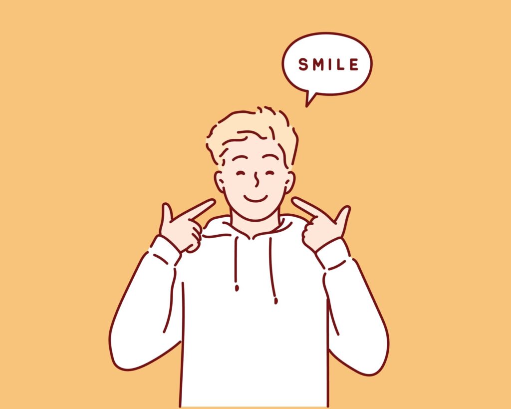 Young,Smiling,Man.,Hand,Drawn,Style,Vector,Design,Illustrations.