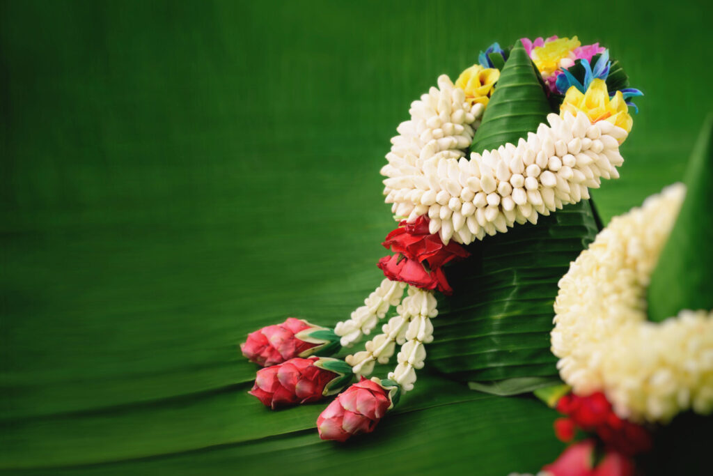 Thai,Traditional,Jasmine,Garland.,Symbol,Of,Mother's,Day,In,Thailand